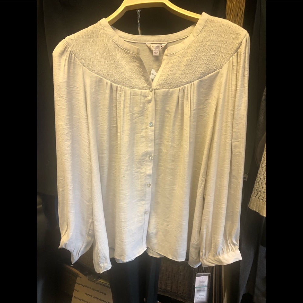 NWT NANETTE LEPORE PEASANT BLOUSE.